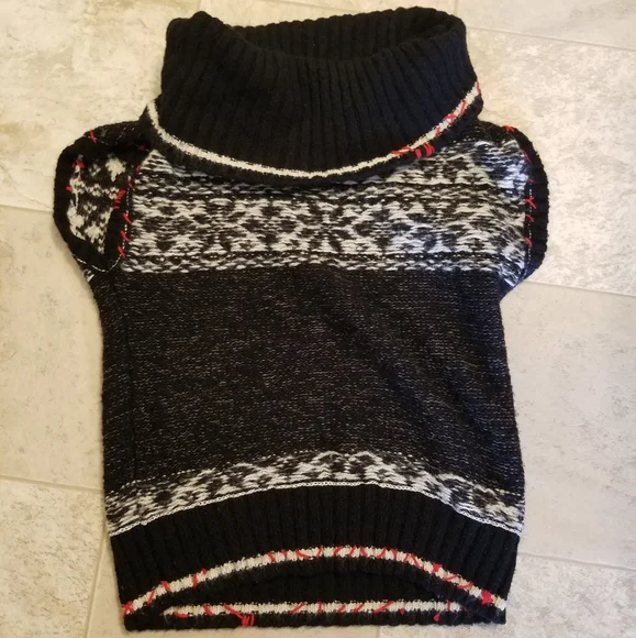 Free People fair isle knit cowl neck sweater top - Picture 4 of 6